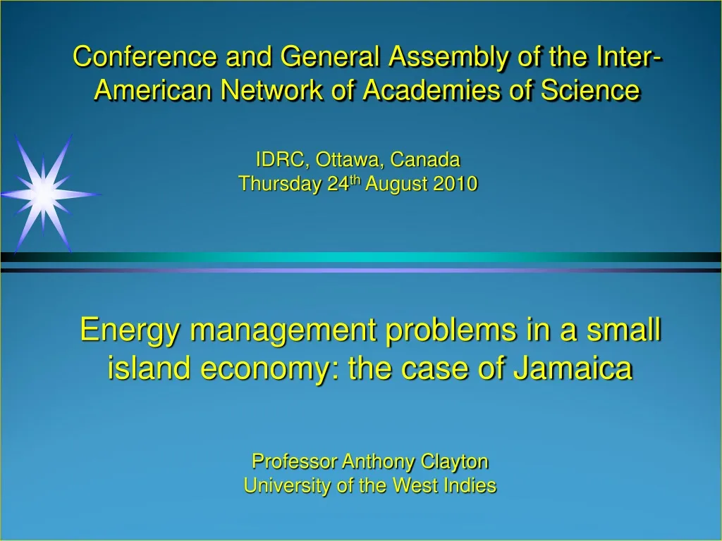 conference and general assembly of the inter american network of academies of science