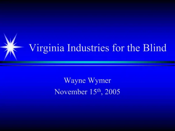Virginia Industries for the Blind