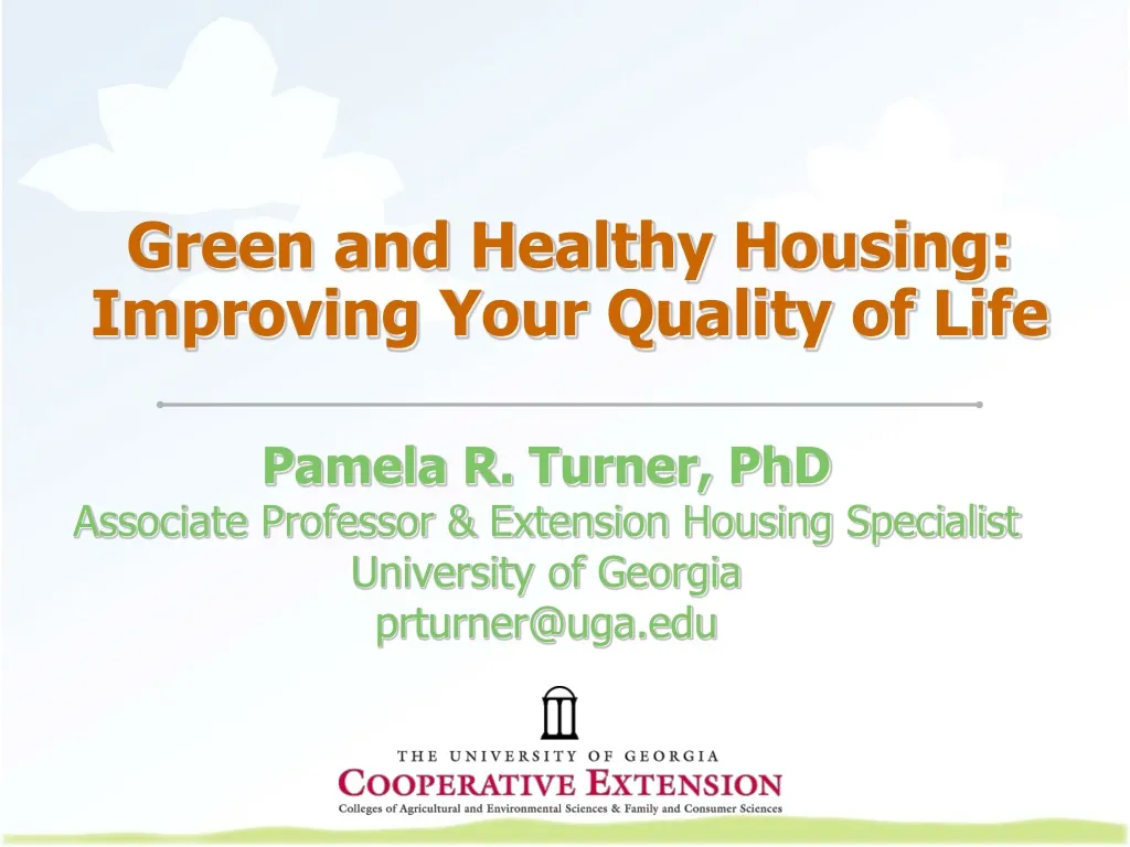 green and healthy housing improving your quality of life