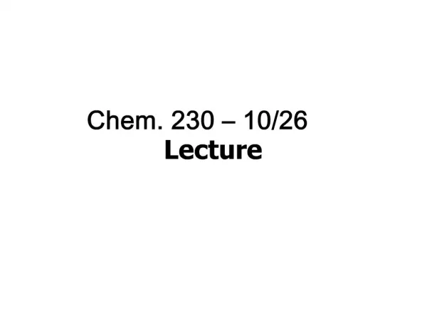 Chem. 230 10