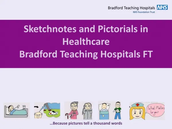Sketchnotes and Pictorials in Healthcare Bradford Teaching Hospitals FT