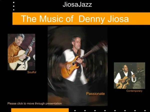 The Music of Denny Jiosa