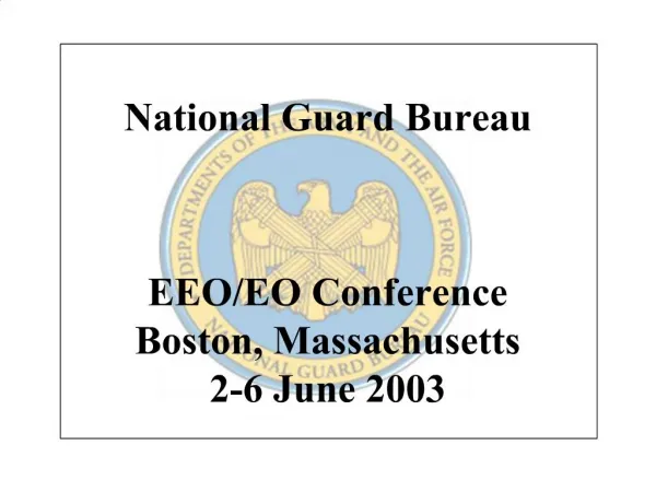 National Guard Bureau EEO