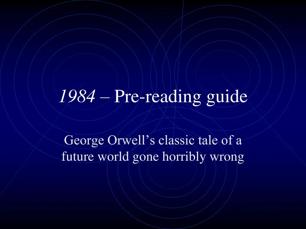 1984 pre reading guide