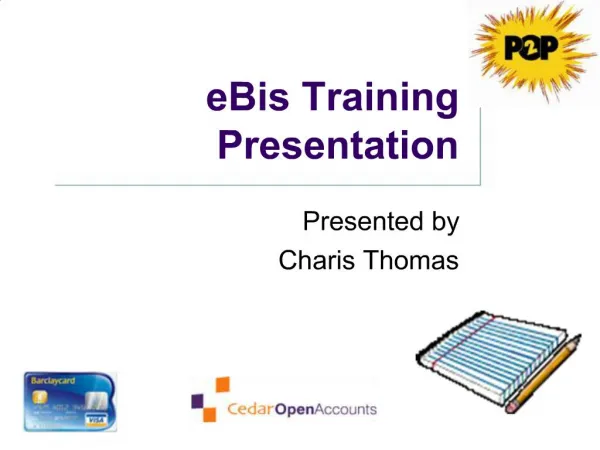 EBis Training Presentation