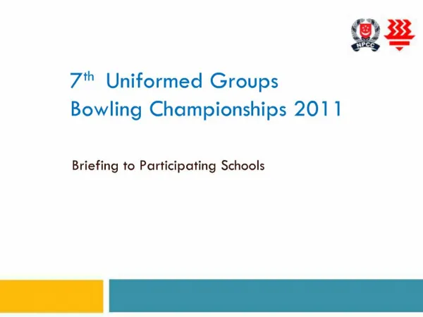 7th Uniformed Groups Bowling Championships 2011