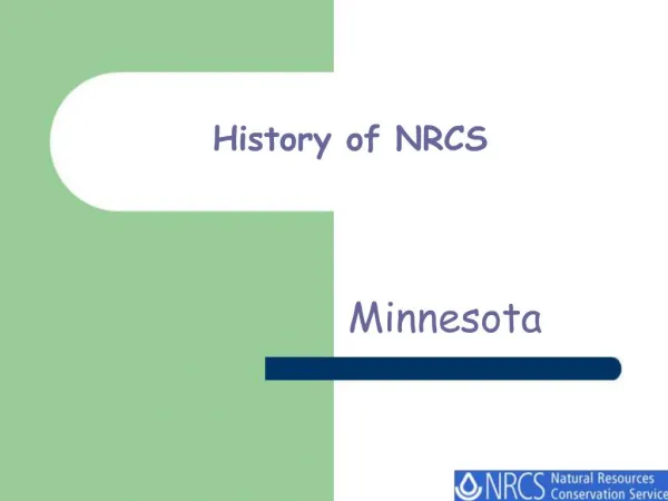 History of NRCS