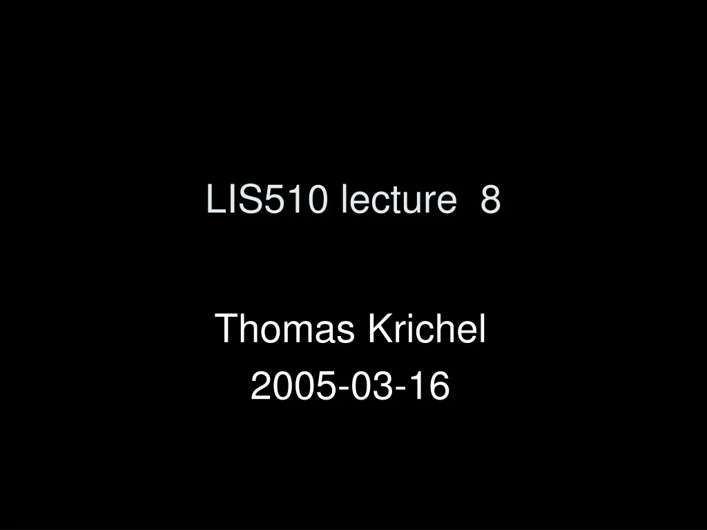 thomas krichel 2005 03 16