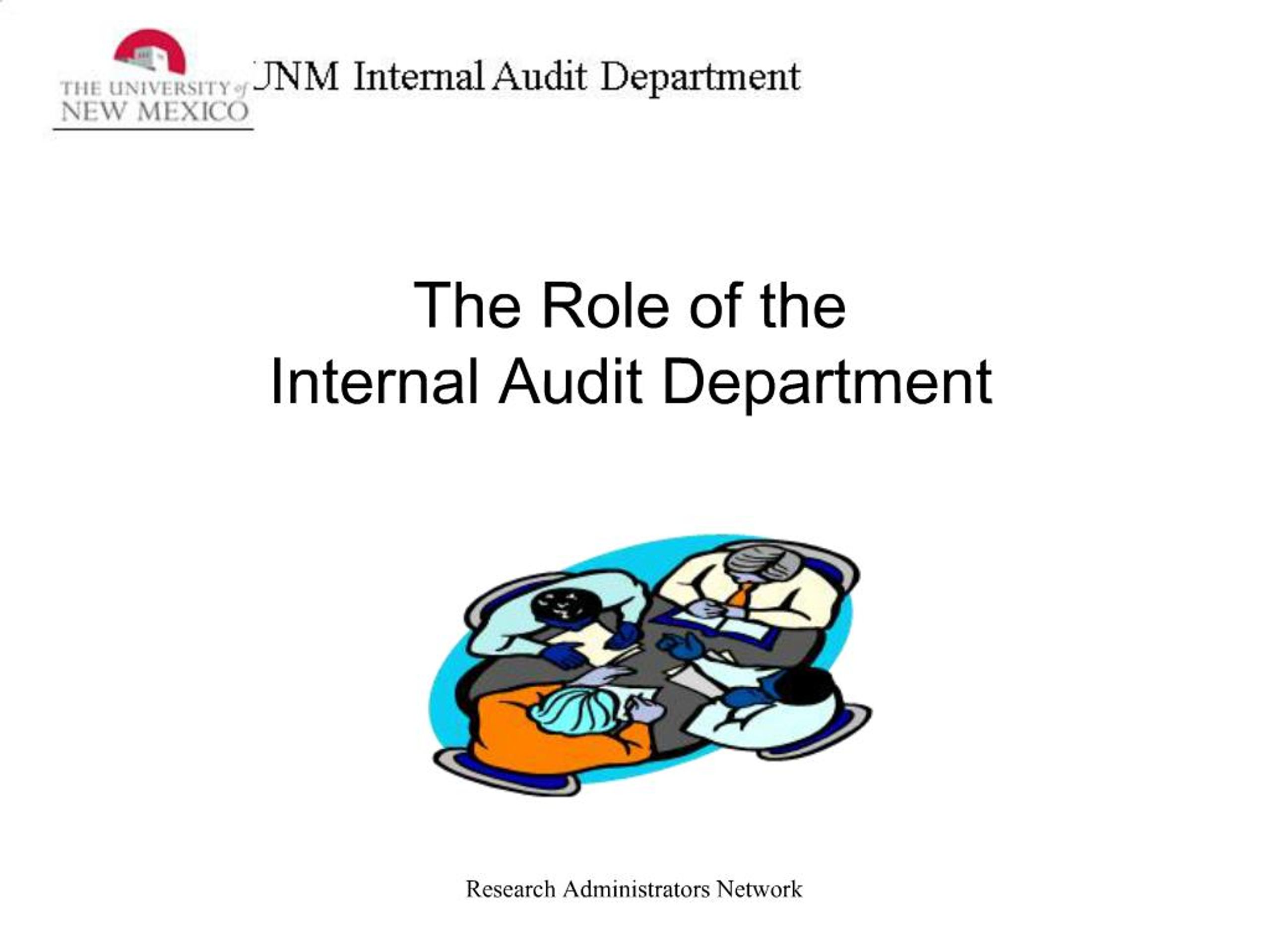 PPT - The Role of the Internal Audit Department PowerPoint Presentation ...