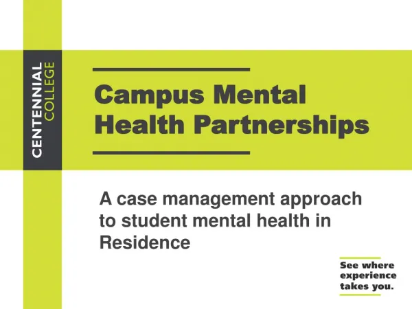 Campus Mental Health Partnerships