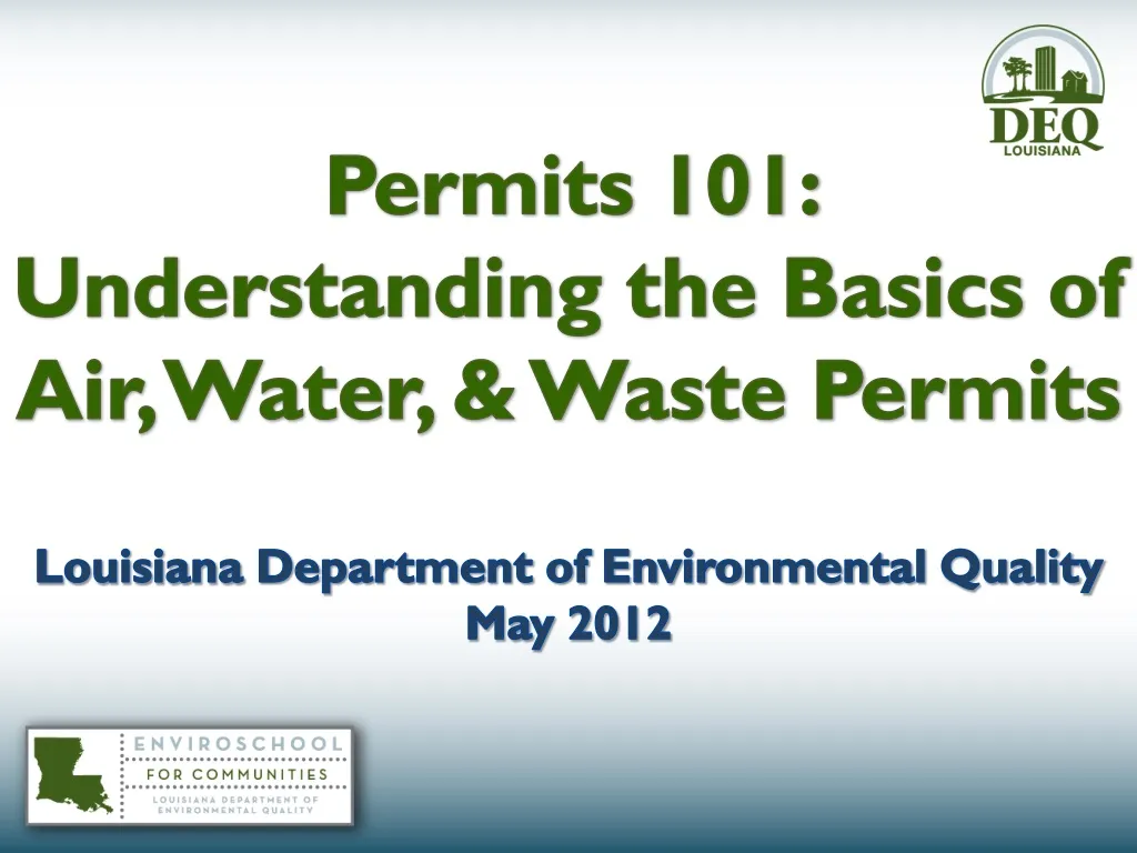 permits 101 understanding the basics of air water