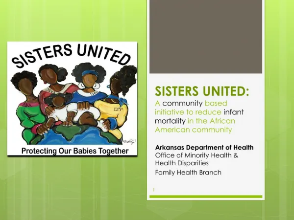 Arkansas Department of Health Office of Minority Health &amp; Health Disparities Family Health Branch