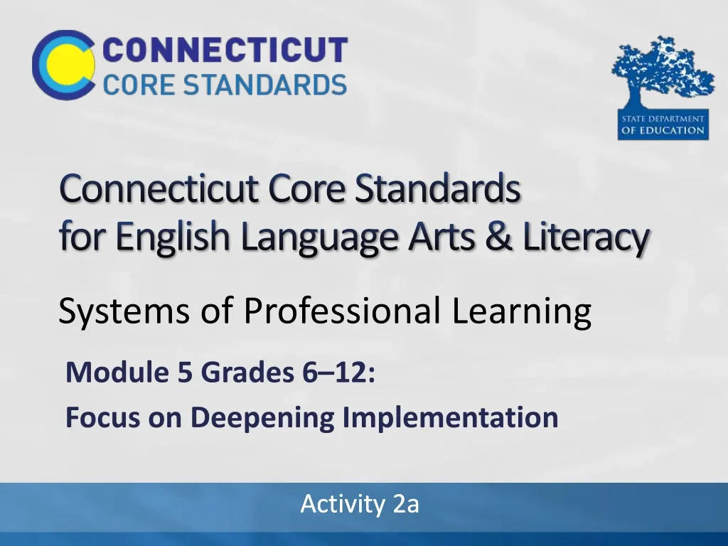 connecticut core standards for english language arts literacy