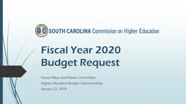 Fiscal Year 2020 Budget Request