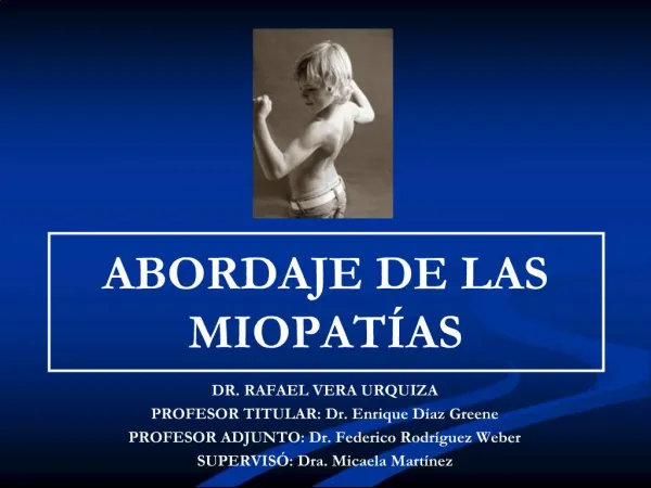 ABORDAJE DE LAS MIOPATÍAS