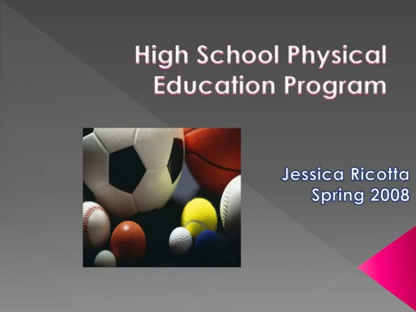 High School Physical Education Program