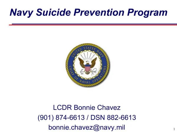 Navy Suicide Prevention Program