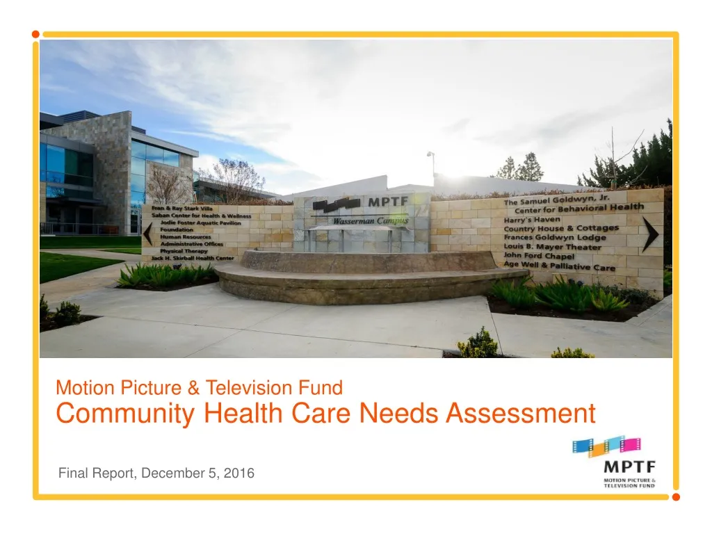 motion picture television fund community health care needs assessment