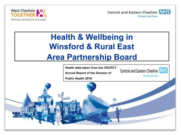Health Wellbeing in Winsford Rural East Area Partnership Board