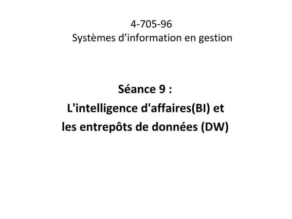 4-705-96 Syst mes d information en gestion