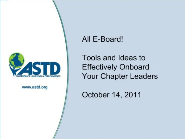 Onboarding New Board Members Toolkit Team: