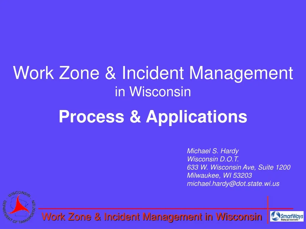 work zone incident management in wisconsin