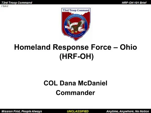 Homeland Response Force Ohio HRF-OH