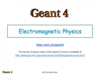 Electromagnetic Physics - slide 1