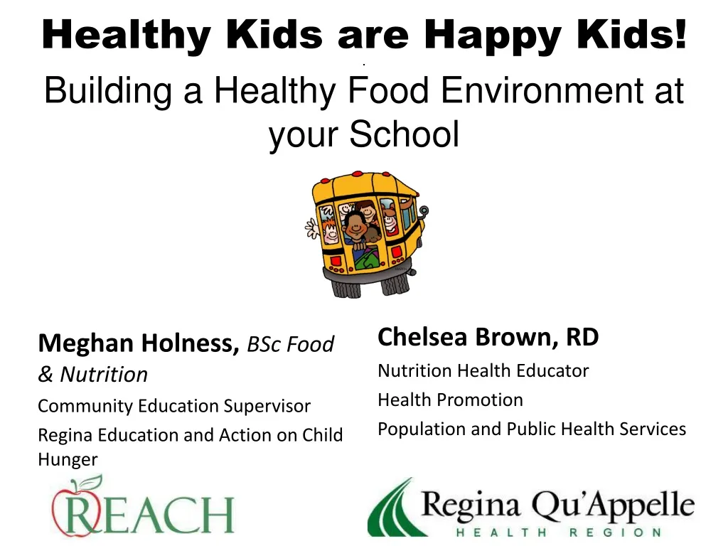 healthy kids are happy kids building a healthy food environment at your school