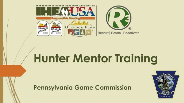 Hunter Mentor Training Pennsylvania Game Commission