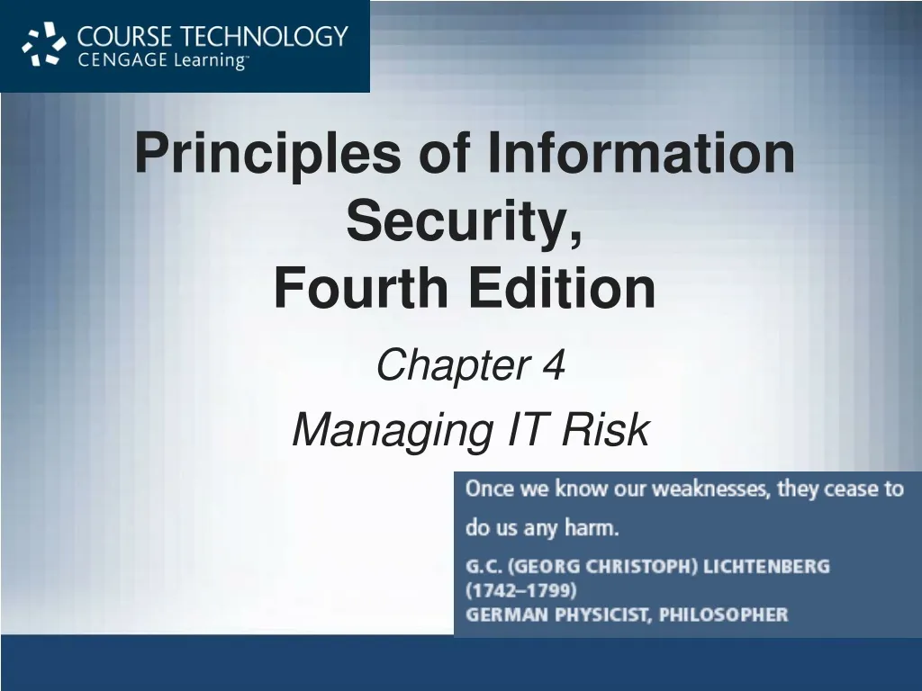 principles of information security fourth edition