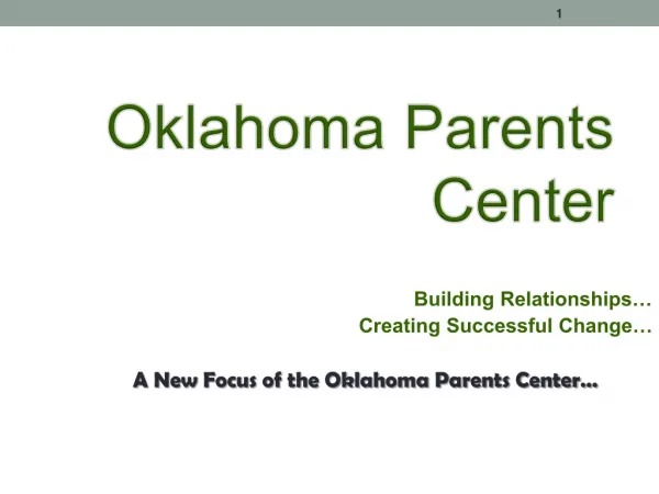 Oklahoma Parents Center