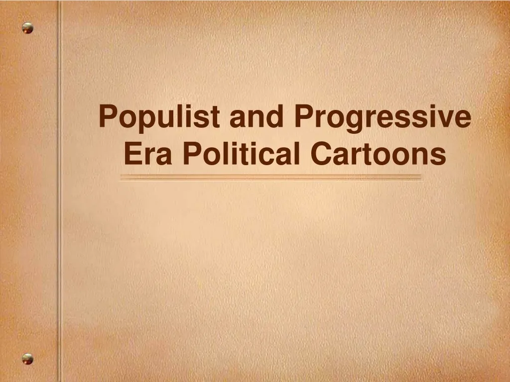 populist and progressive era political cartoons