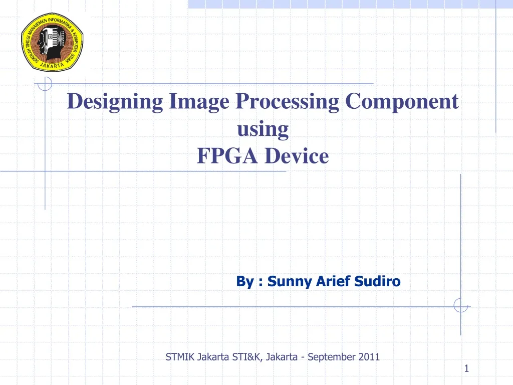 designing image processing component using fpga device