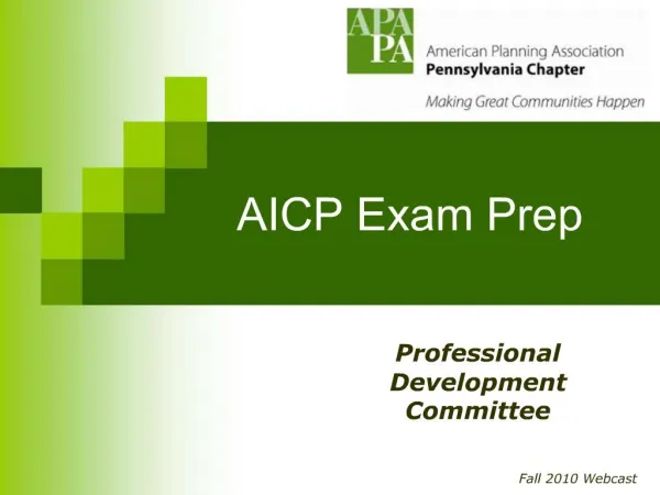 AICP Exam Prep