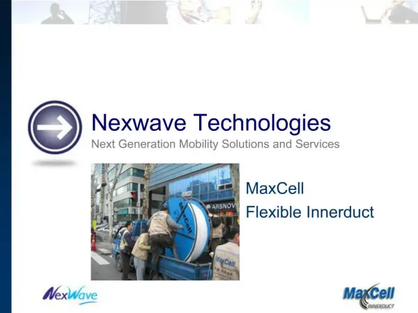 Nexwave Technologies Next Generation Mobility Solutions and Services