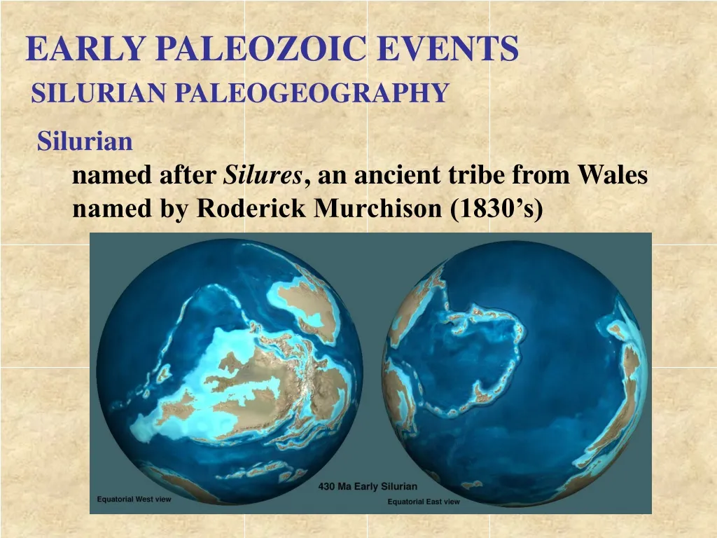 early paleozoic events