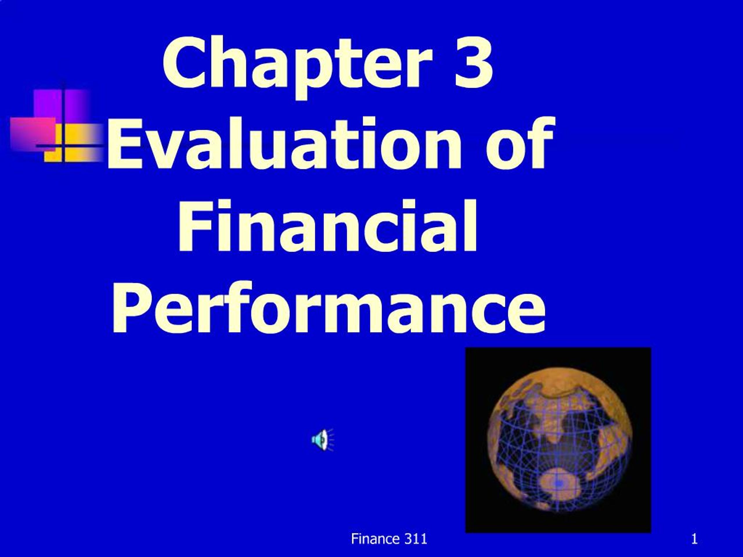 PPT - Chapter 3 Evaluation of Financial Performance PowerPoint ...