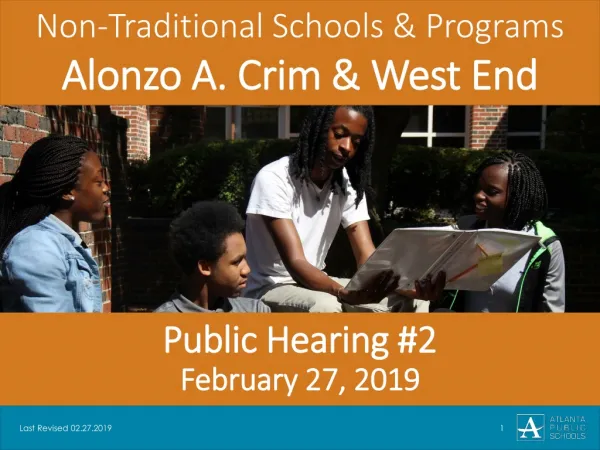 Public Hearing #2 February 27, 2019