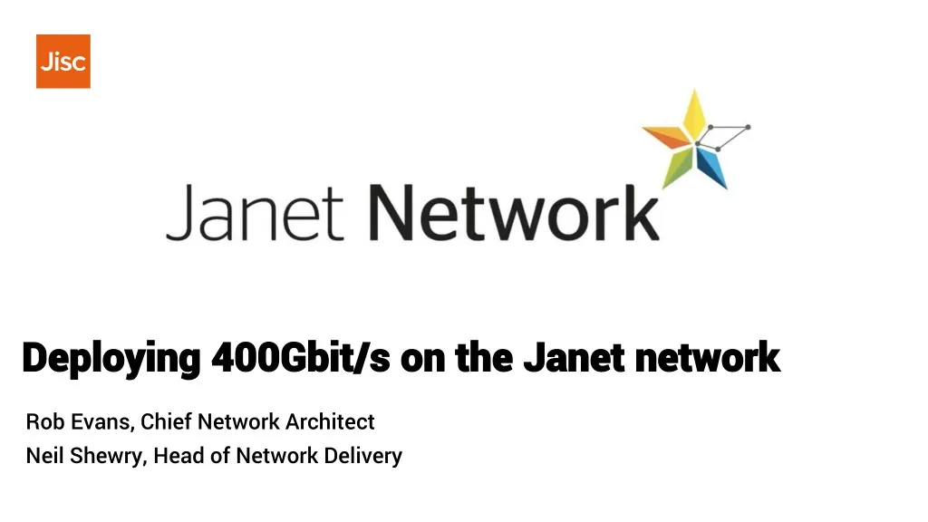 deploying 400gbit s on the janet network