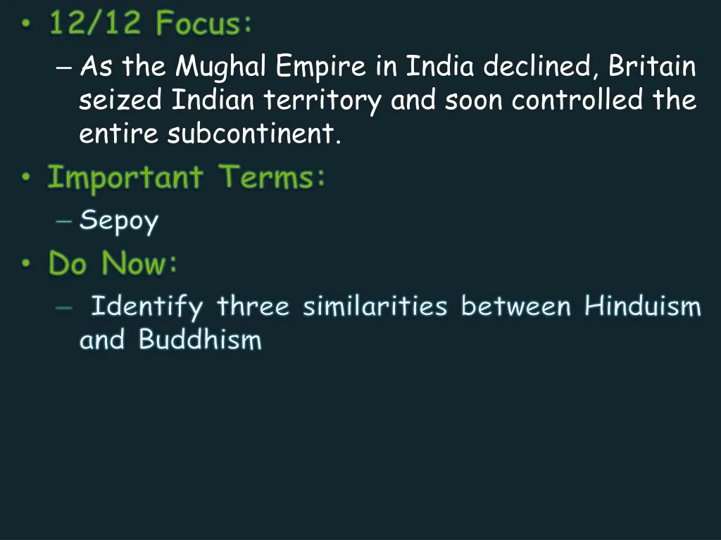 12 12 focus as the mughal empire in india