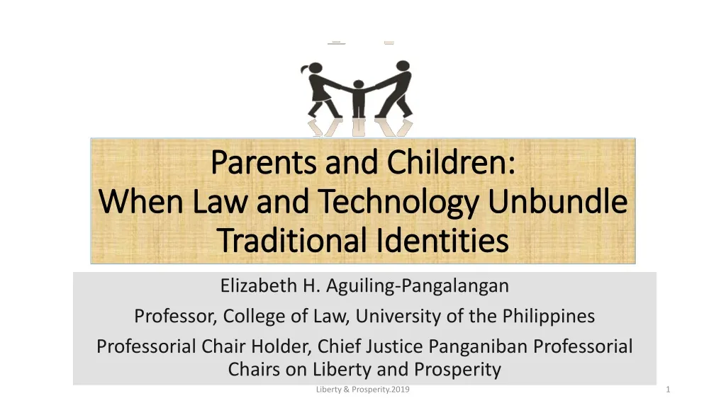 parents and children when law and technology unbundle traditional identities