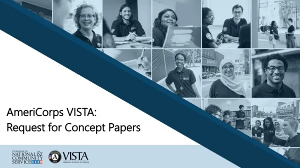 AmeriCorps VISTA: Request for Concept Papers