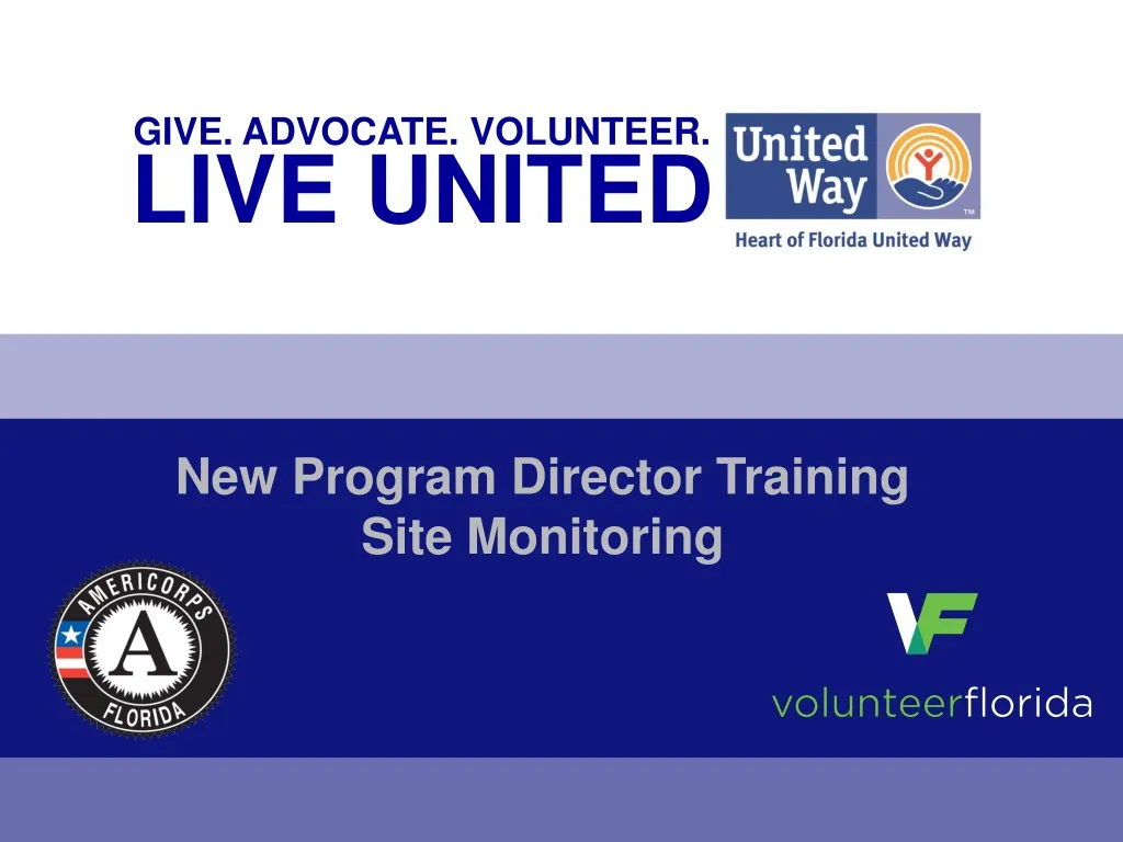 new program director training site monitoring