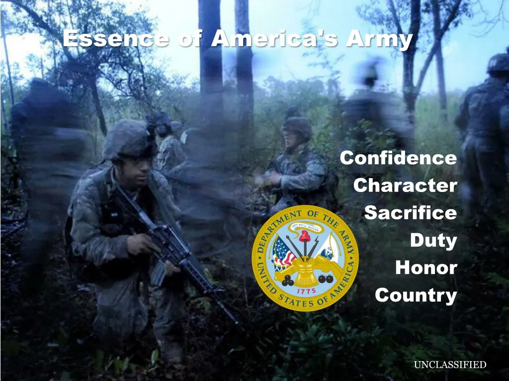 essence of america s army