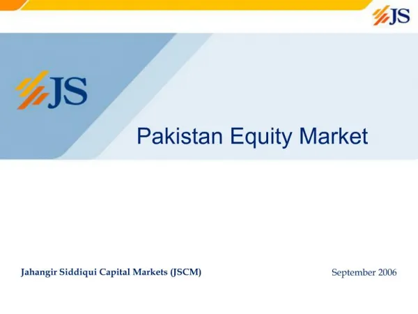 Pakistan Equity Market