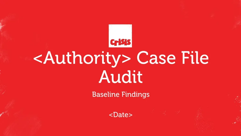 authority case file audit