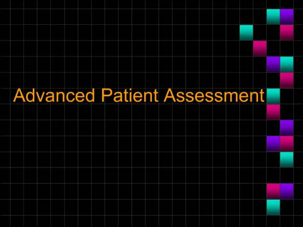 Advanced Patient Assessment