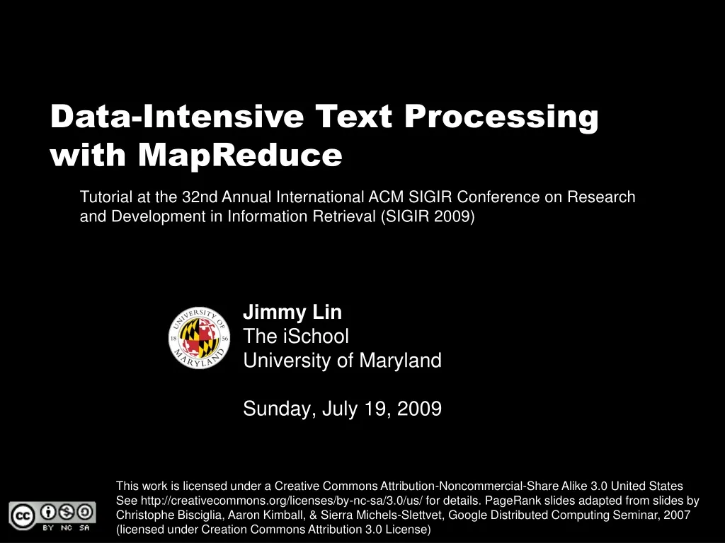 data intensive text processing with mapreduce