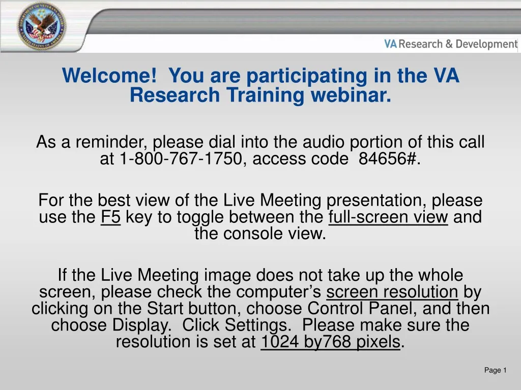 welcome you are participating in the va research
